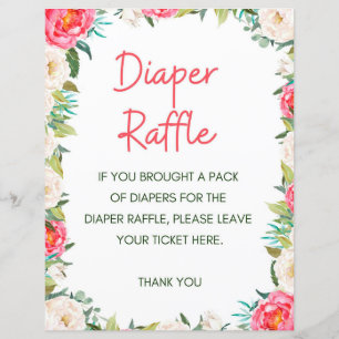 Baby Shower Game Pink and Ivory Florals