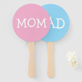 Baby Shower Game Was it Mum or Dad Hand Fan