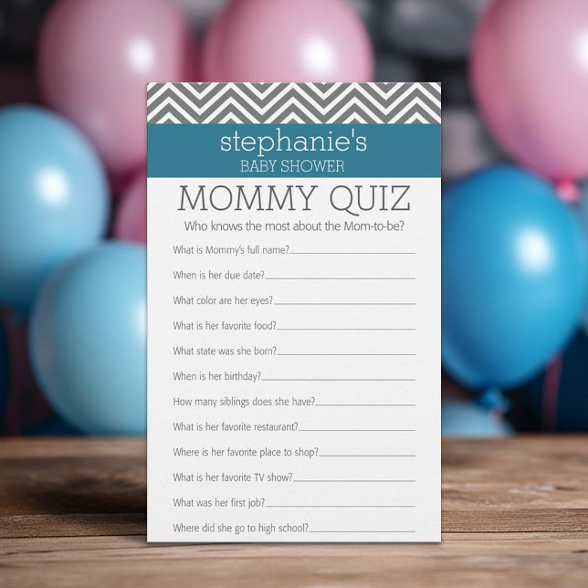 Baby Shower Game - Who Knows Mummy Best (Custom Baby Shower Games)