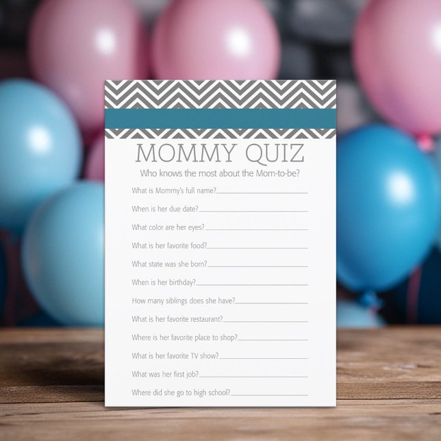 Baby Shower Game - Who Knows Mummy Best (Custom Shower Game)