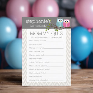 Baby Shower Game - Who Knows Mummy Best Quiz