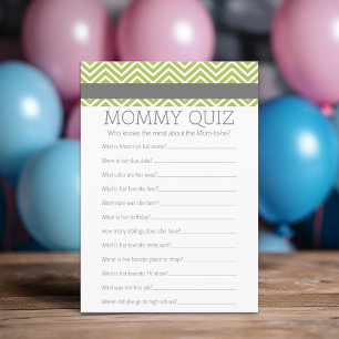Baby Shower Game - Who Knows Mummy Best Quiz