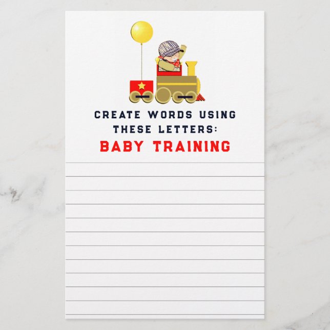 Baby Shower Games (Front)