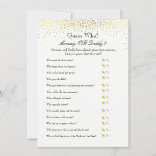 Baby Shower Games - Wishes for Baby and Guess Who