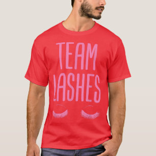 Baby Shower Gender Reveal  Team Lashes  T-Shirt