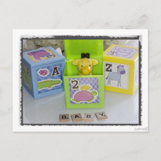 Baby Shower Giraffe Postcard