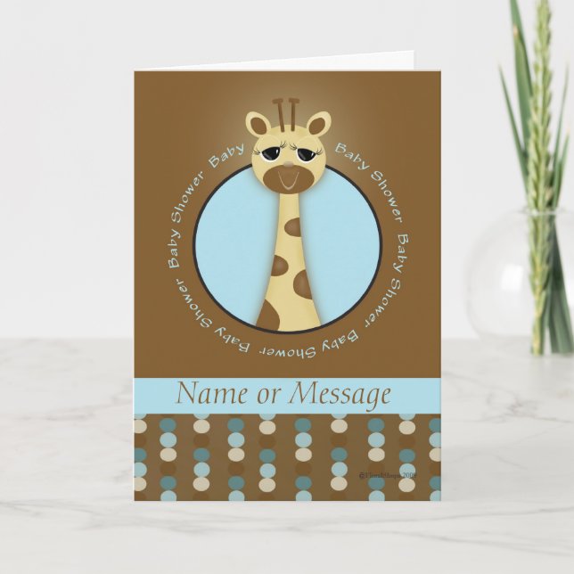 Baby Shower Giraffe Template (Front)