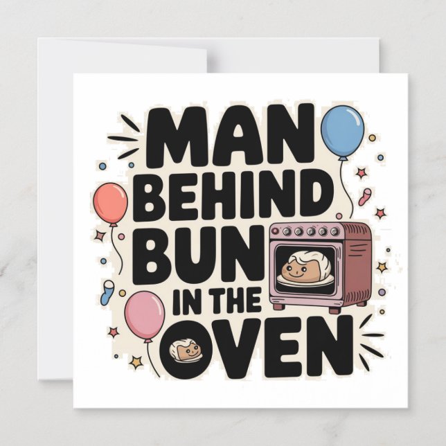 Baby shower girft magnetic invitation (Front)