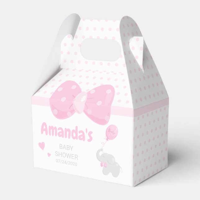 Baby Shower Girl Cute Favour Box (Front Side)
