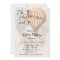 Baby Shower Girl Hot Air Balloon Invitation