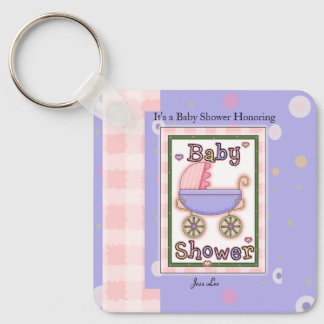 Baby Shower Girl Key Ring