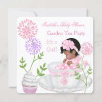 Baby Shower Girl Pink Baby Garden Tea Party 2