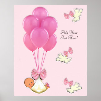 baby shower girl poster