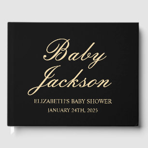 Baby Shower Guest Book, Custom Baby Shower Letters Book