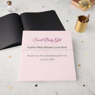 Baby Shower Guest Book Elegant Keepsake