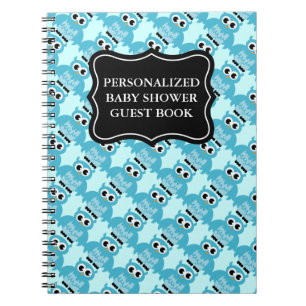 Baby shower guest book Personalised notebook