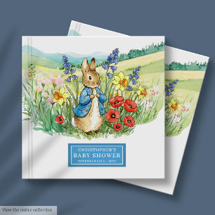 Baby Shower Guest Book Watercolor Peter Rabbit