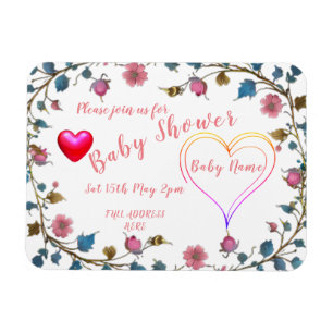 Baby Shower Heart Magnet