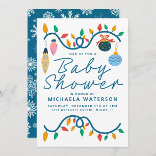 BABY SHOWER   Holiday Ornaments Invitation