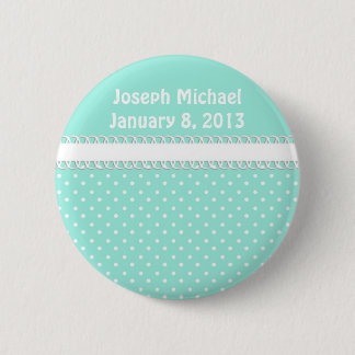 Baby Shower in Teal 6 Cm Round Badge