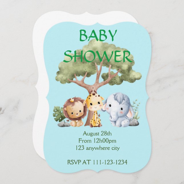 BABY SHOWER INVITATION (Front/Back)