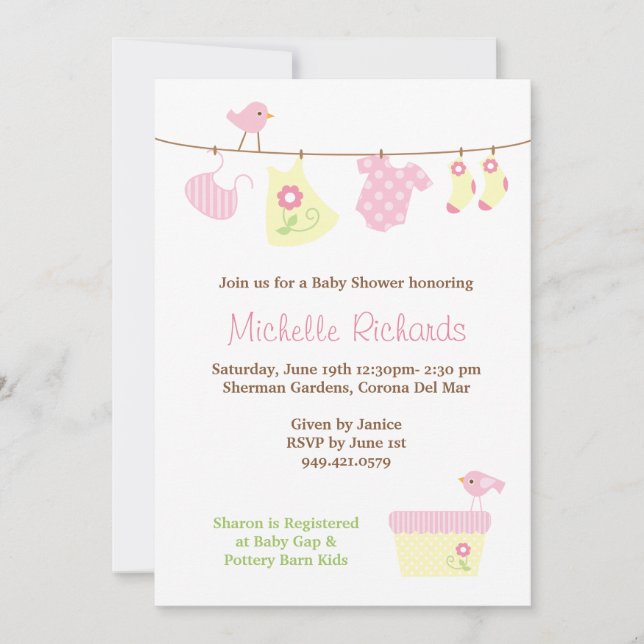 Baby Shower Invitation (Front)