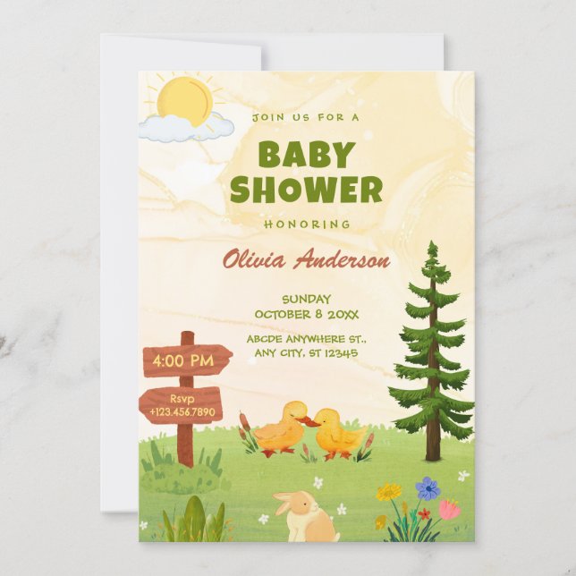 Baby Shower  Invitation (Front)