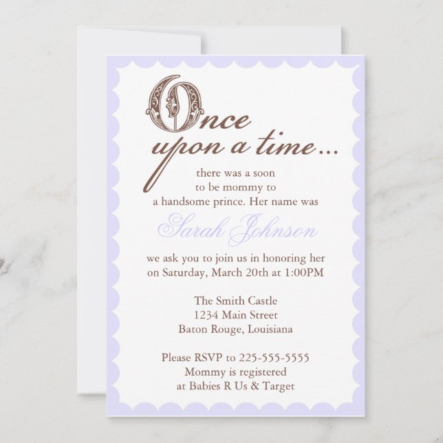 Baby Shower Invitation (Front)