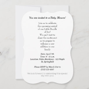 Baby shower invitation 