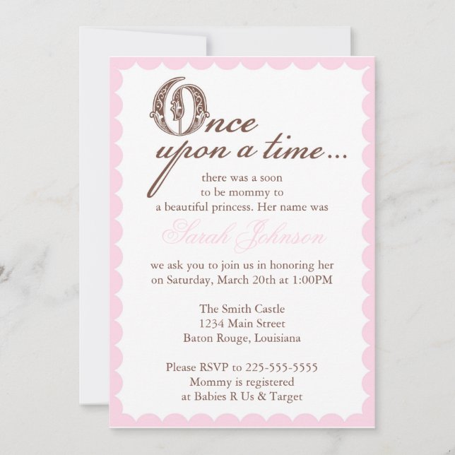 Baby Shower Invitation (Front)