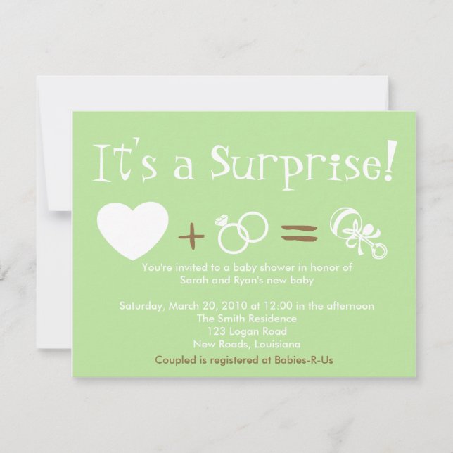 Baby Shower Invitation (Front)