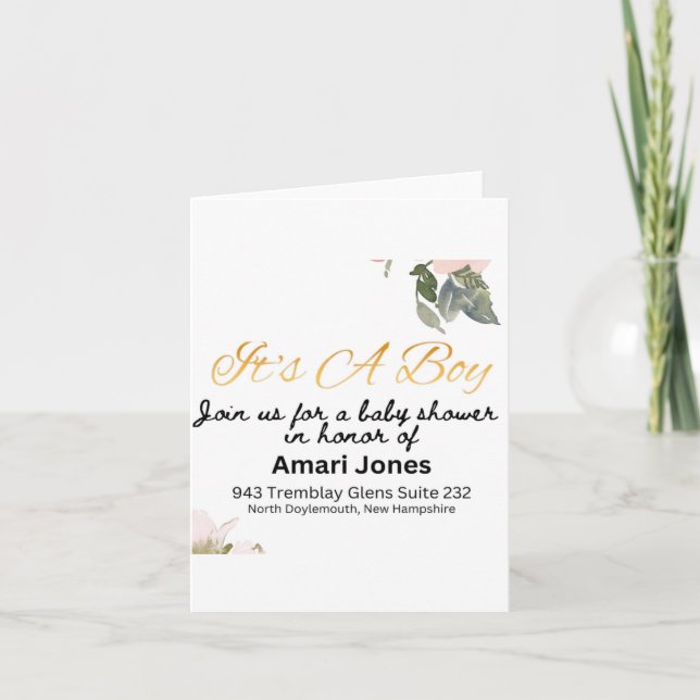 Baby Shower Invitation (Front)