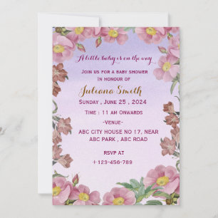 Baby shower invitation 