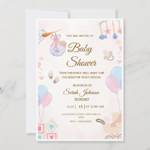 Baby shower invitation