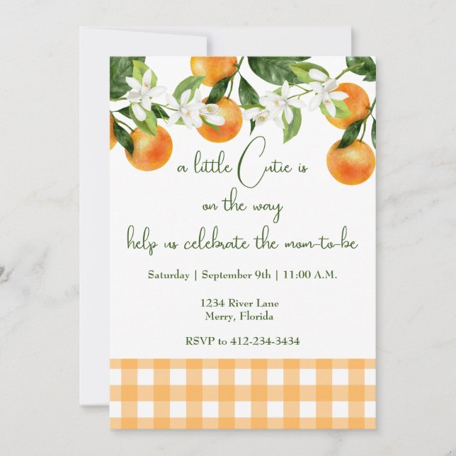 Baby Shower Invitation (Front)