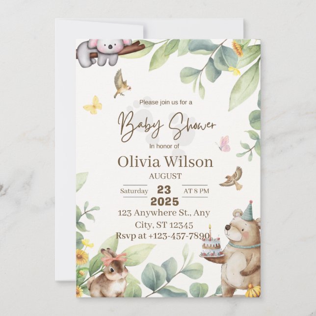 baby shower invitation (Front)
