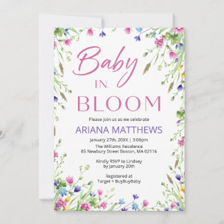 Baby Shower Invitation 5x7"