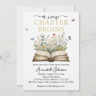 Baby shower invitation: A new chapter begins Invitation