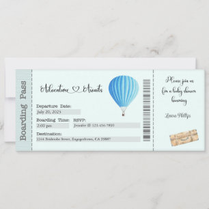 Baby Shower Invitation, Adventure Awaits Invitation