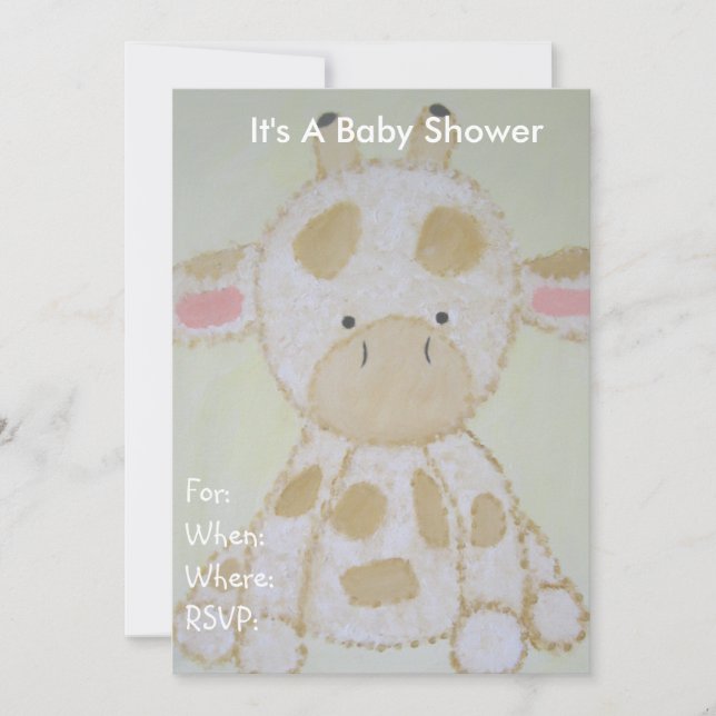 Baby Shower Invitation - Baby Cow (Front)