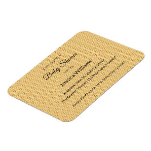 Baby Shower Invitation Boho Chic Custom Invite Magnet