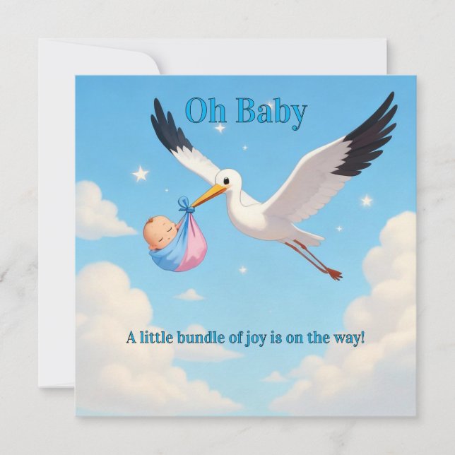 Baby Shower Invitation Card  (Front)