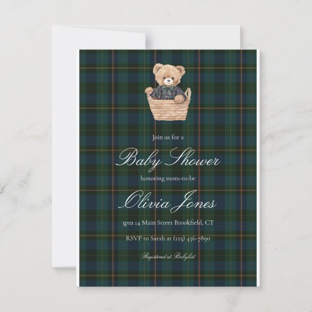 Baby Shower Invitation Card (Front)
