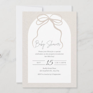 Baby shower invitation card