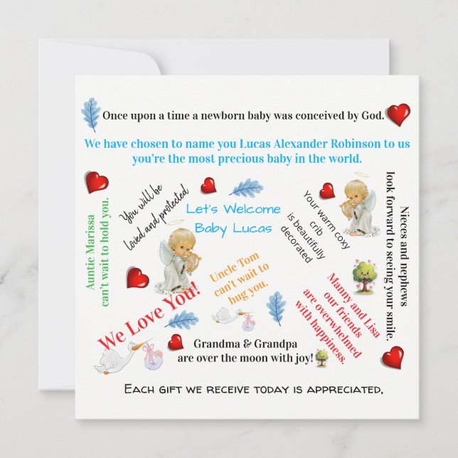 Baby Shower Invitation Cards (Front)