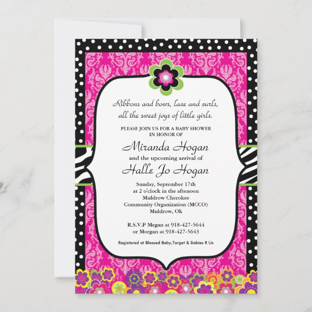 Baby Shower Invitation - CUSTOM (Front)