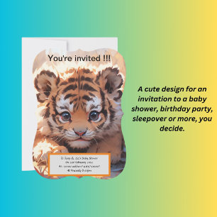 Baby shower invitation cute