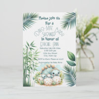Baby Shower Invitation Dinosaur Dino Mite Party