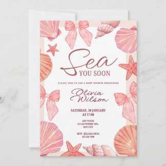 Baby shower invitation for a girl