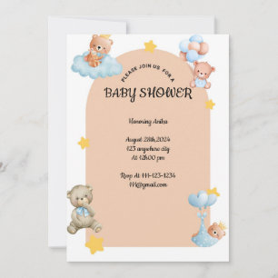 BABY SHOWER INVITATION for boys